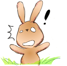 A heartwarming rabbit and pig sticker #2741990