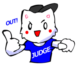 Commonly Used Word T-Shirt Wearing Cat 5 sticker #2742138