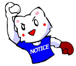 Commonly Used Word T-Shirt Wearing Cat 5 sticker #2742139