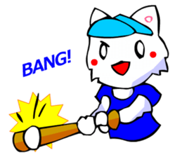 Commonly Used Word T-Shirt Wearing Cat 5 sticker #2742142