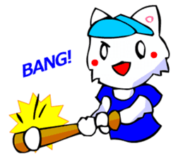 Commonly Used Word T-Shirt Wearing Cat 5 sticker #2742142