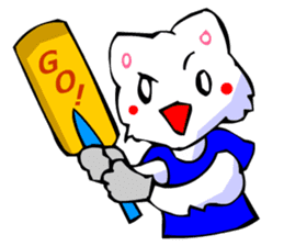 Commonly Used Word T-Shirt Wearing Cat 5 sticker #2742143