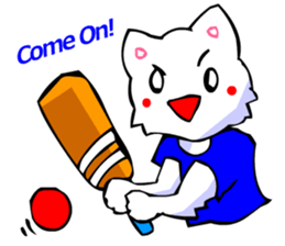 Commonly Used Word T-Shirt Wearing Cat 5 sticker #2742145