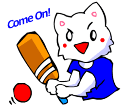 Commonly Used Word T-Shirt Wearing Cat 5 sticker #2742145