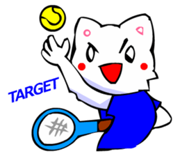 Commonly Used Word T-Shirt Wearing Cat 5 sticker #2742147