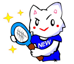 Commonly Used Word T-Shirt Wearing Cat 5 sticker #2742149