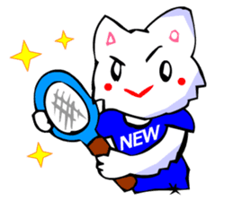 Commonly Used Word T-Shirt Wearing Cat 5 sticker #2742149