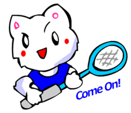 Commonly Used Word T-Shirt Wearing Cat 5 sticker #2742151