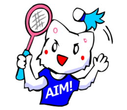 Commonly Used Word T-Shirt Wearing Cat 5 sticker #2742152