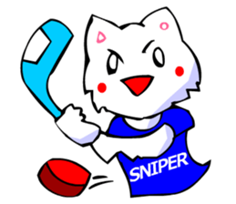 Commonly Used Word T-Shirt Wearing Cat 5 sticker #2742165