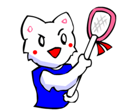 Commonly Used Word T-Shirt Wearing Cat 5 sticker #2742169