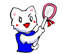 Commonly Used Word T-Shirt Wearing Cat 5 sticker #2742169