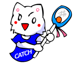 Commonly Used Word T-Shirt Wearing Cat 5 sticker #2742170