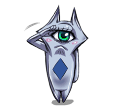 The alien having eyelashes(Male) sticker #2742332