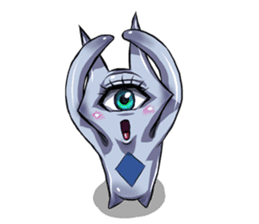 The alien having eyelashes(Male) sticker #2742334
