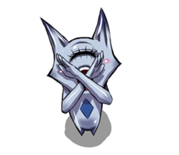 The alien having eyelashes(Male) sticker #2742335