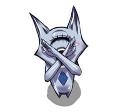 The alien having eyelashes(Male) sticker #2742335