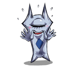 The alien having eyelashes(Male) sticker #2742337