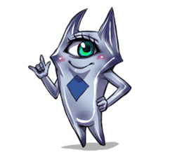 The alien having eyelashes(Male) sticker #2742338