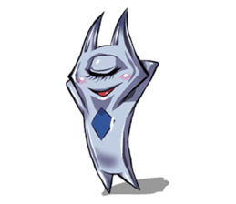 The alien having eyelashes(Male) sticker #2742340