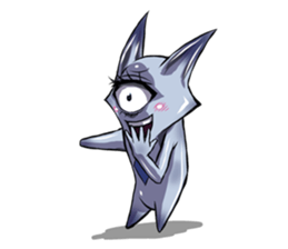 The alien having eyelashes(Male) sticker #2742341