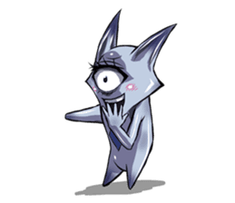 The alien having eyelashes(Male) sticker #2742341