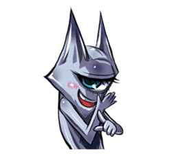 The alien having eyelashes(Male) sticker #2742342