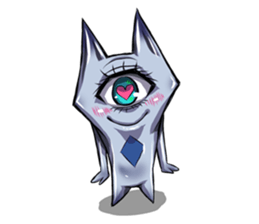 The alien having eyelashes(Male) sticker #2742345