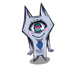 The alien having eyelashes(Male) sticker #2742345