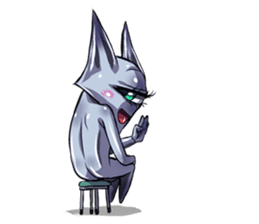 The alien having eyelashes(Male) sticker #2742346