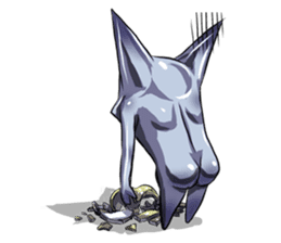 The alien having eyelashes(Male) sticker #2742347