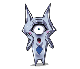 The alien having eyelashes(Male) sticker #2742348