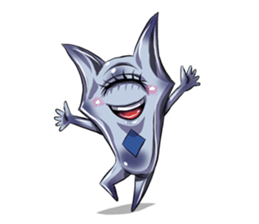 The alien having eyelashes(Male) sticker #2742349