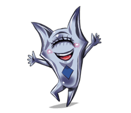 The alien having eyelashes(Male) sticker #2742349