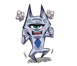 The alien having eyelashes(Male) sticker #2742350