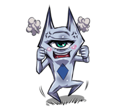 The alien having eyelashes(Male) sticker #2742350