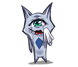 The alien having eyelashes(Male) sticker #2742352