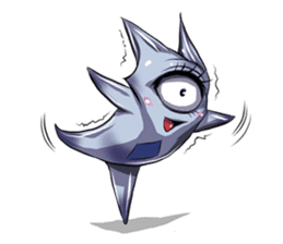 The alien having eyelashes(Male) sticker #2742353