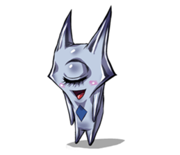 The alien having eyelashes(Male) sticker #2742354