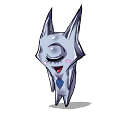 The alien having eyelashes(Male) sticker #2742354