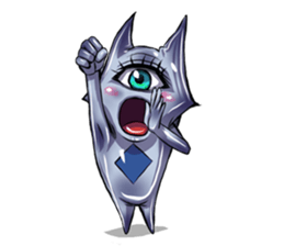 The alien having eyelashes(Male) sticker #2742355