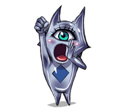 The alien having eyelashes(Male) sticker #2742355