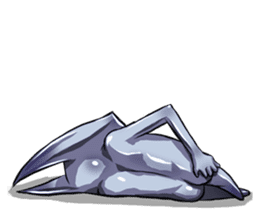 The alien having eyelashes(Male) sticker #2742357