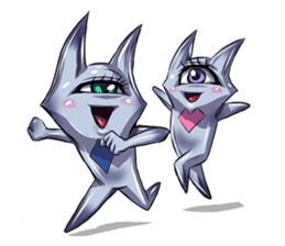 The alien having eyelashes(Male) sticker #2742358