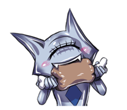 The alien having eyelashes(Male) sticker #2742362