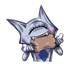 The alien having eyelashes(Male) sticker #2742362