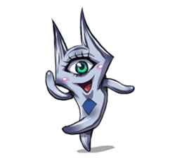 The alien having eyelashes(Male) sticker #2742363