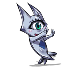 The alien having eyelashes(Male) sticker #2742365