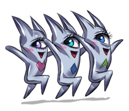 The alien having eyelashes(Male) sticker #2742367