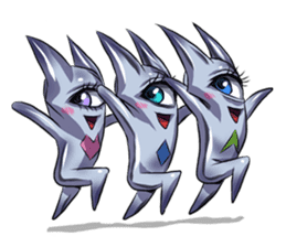 The alien having eyelashes(Male) sticker #2742367